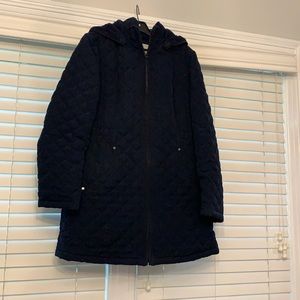 Black quilted jacket